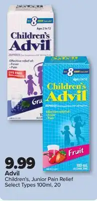 PharmaChoice Advil Children's, Junior Pain Relief offer
