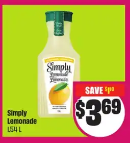 Chalo FreshCo Simply Lemonade 1.54 L offer