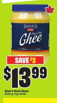 Chalo FreshCo Brar's Desi Ghee 800 g offer
