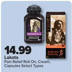 PharmaChoice Lakota Pain Relief Roll On, Cream, Capsules offer