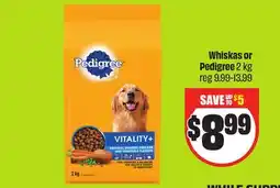 Chalo FreshCo Whiskas or Pedigree 2 kg offer