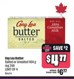 Chalo FreshCo Gay Lea Butter Salted or Unsalted 454 g offer