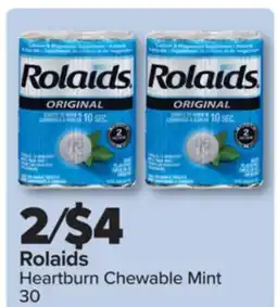 PharmaChoice Rolaids Heartburn Chewable Mint offer