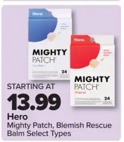 PharmaChoice Hero Mighty Patch, Blemish Rescue Balm offer