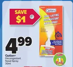 PharmaChoice Option+ Decongestant Nasal Spray offer