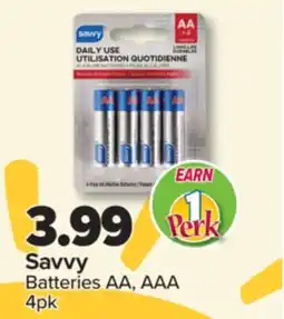 PharmaChoice Savvy Batteries AA, AAA offer
