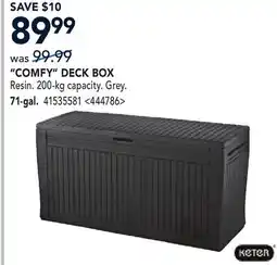 RONA KETER 71-gal COMFY DECK BOX offer