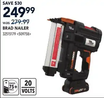 RONA WORX BRAD NAILER offer