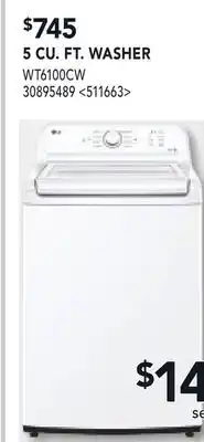 RONA 5 CU. FT. WASHER offer