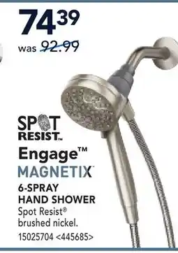 RONA 6-SPRAY HAND SHOWER offer