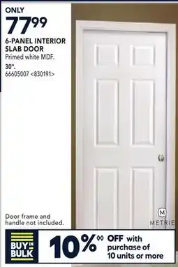 RONA 6-PANEL INTERIOR SLAB DOOR offer