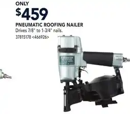 RONA PNEUMATIC ROOFING NAILER offer