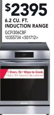 RONA 6.2 CU. FT. INDUCTION RANGE offer