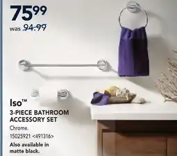 RONA Iso 3-PIECE BATHROOM ACCESSORY SET offer