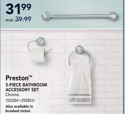 RONA 3-PIECE BATHROOM ACCESSORY SET offer