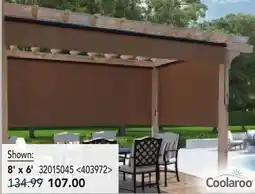 RONA 8' x 6' outdoor roller shades offer