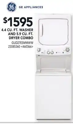 RONA GE 4.4 CU. FT. WASHER AND 5.9 CU FT. DRYER COMBO offer