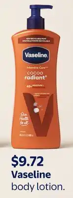 Walmart Vaseline body lotion offer