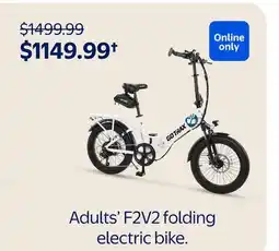 Walmart Adults' F2V2 Folding Electric Bike offer