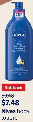Walmart Nivea body lotion offer