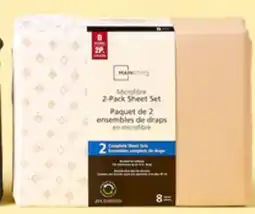 Walmart Mainstays sheet set 2-pack offer