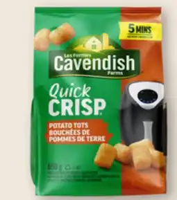 Walmart Cavendish Farms Quick Crisp Potato Tots or Onion Rings offer