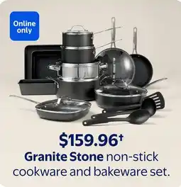 Walmart Granite Stone non-stick cookware and bakeware set offer