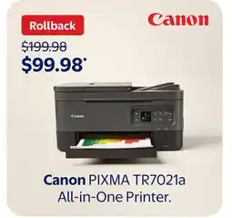 Walmart Canon PIXMA TR7021a All-in-One Printer offer