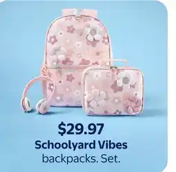 Walmart Schoolyard Vibes backpacks offer