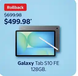 Walmart Galaxy Tab S10 FE 128GB offer