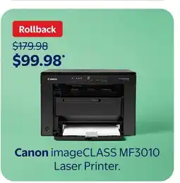 Walmart Canon imageCLASS MF3010 Laser Printer offer