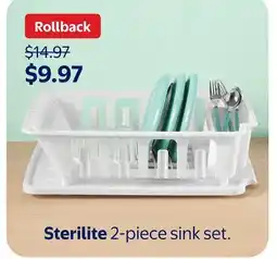 Walmart Sterilite 2-piece sink set offer