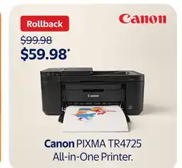 Walmart Canon PIXMA TR4725 offer