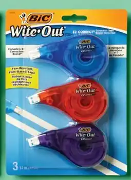Walmart BIC Wite-Out EZ Correct 3-pack correction tape offer