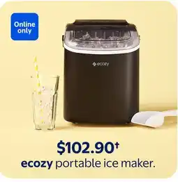 Walmart Ecozy portable ice maker offer