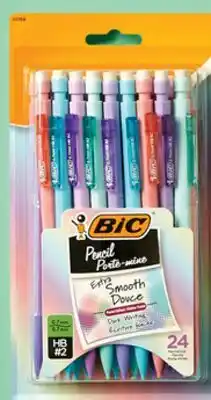 Walmart BIC 24-pack pastel mechanical pencils offer