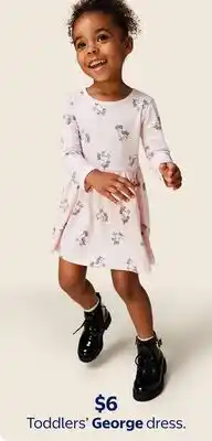 Walmart Toddlers' George dress offer