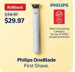 Walmart Philips OneBlade offer