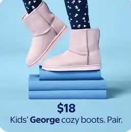 Walmart Kids' George Cozy Boots offer