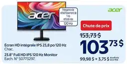 Walmart 23.8 Full Hd IPS 120 HZ Monitor offer