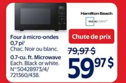 Walmart 0.7-cu. ft. Microwave offer