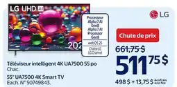 Walmart 55 UA7500 4K Smart TV offer