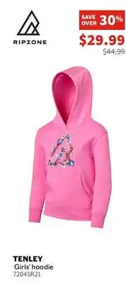 Sports Experts RIPZONE G TENLEY HOODIE Girls' hoodie offer