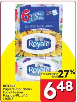 Rossy ROYALE Facial tissues offer