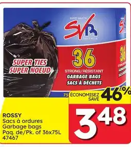Rossy ROSSY Garbage bags offer