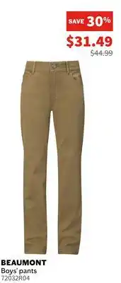 Sports Experts RIPZONE Beaumont Boys' pants offer