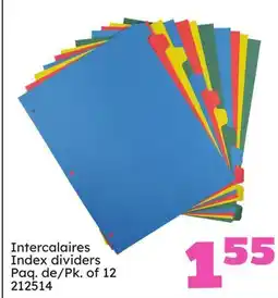 Rossy Index dividers offer