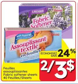 Rossy Fabric softener sheets offer