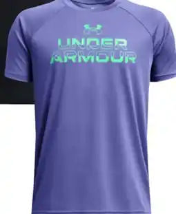 Sports Experts UNDER ARMOUR Tech Split Wordmark Boys' athletic t-shirt offer