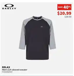 Sports Experts OAKLEY RELAX Men's 3/4-sleeved Sweather offer